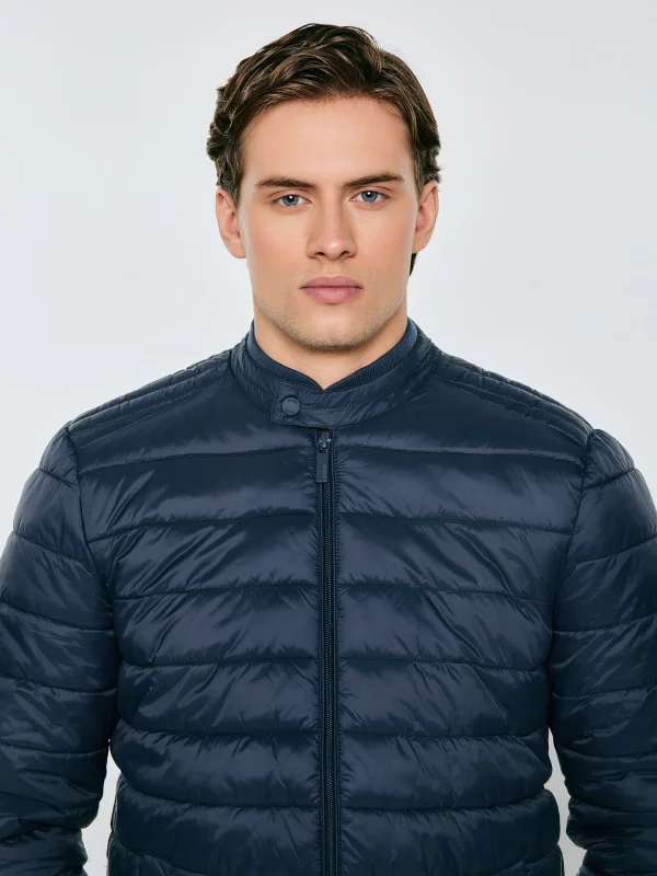 Kurtka męska pikowana granatowa Kamilos 403