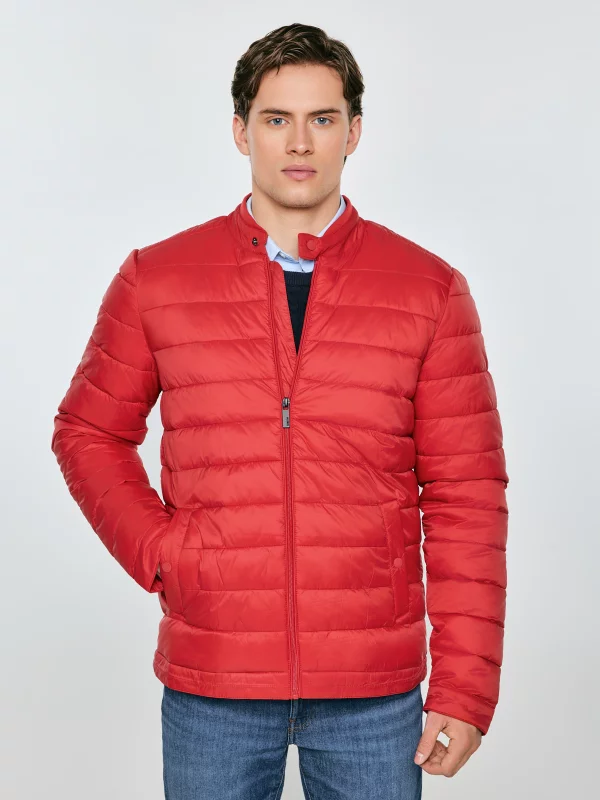 Kurtka męska pikowana czerwona Kamilos 603