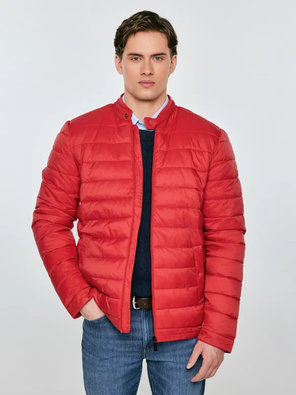 Kurtka męska pikowana czerwona Kamilos 603