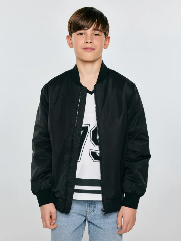 Kurtka chłopięca bomberka czarna Lesedi 906