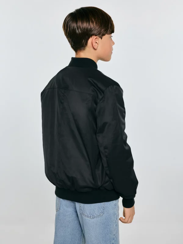 Kurtka chłopięca bomberka czarna Lesedi 906