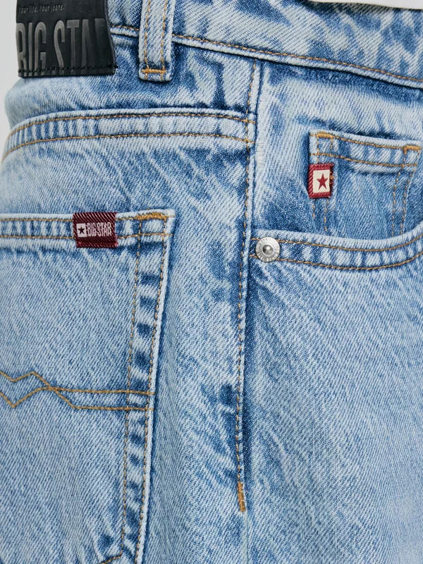 Jeansy dziewczęce z szeroką nogawką niebieskie Natalie 165