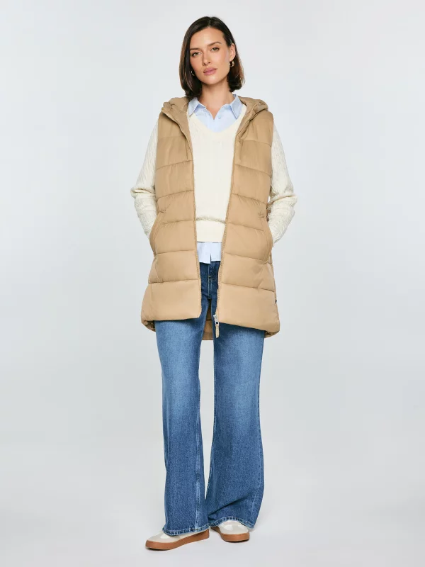 Kamizelka damska pikowana beżowa Pavla 801