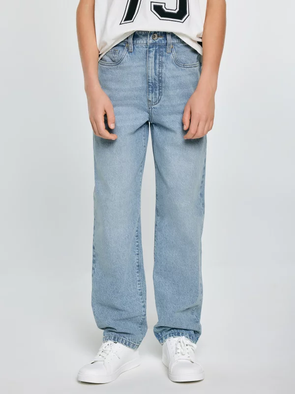 Jeansy chłopięce loose niebieskie Zacky 209