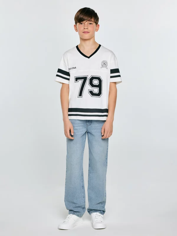 Jeansy chłopięce loose niebieskie Zacky 209