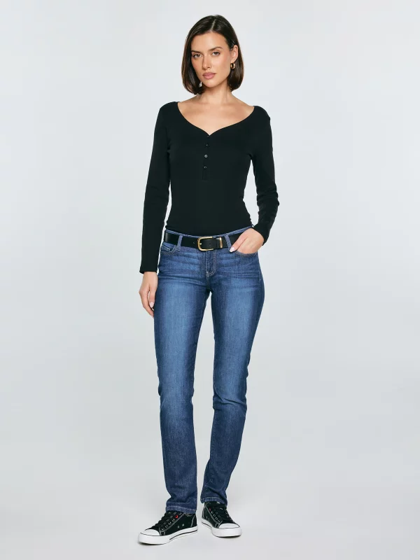 Jeansy damskie slim niebieskie Kitty 447