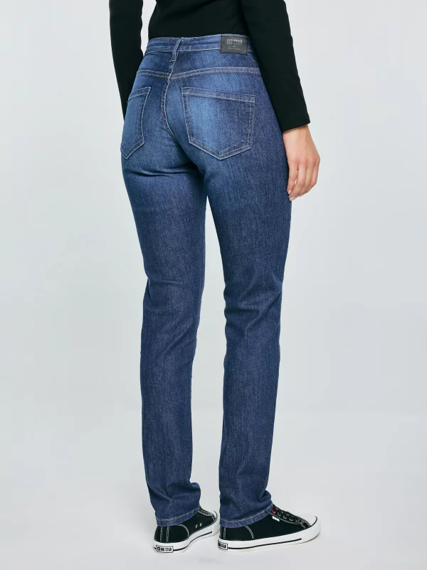 Jeansy damskie slim niebieskie Kitty 447