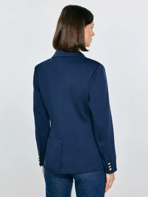 Marynarka damska slim granatowa Norbia 403