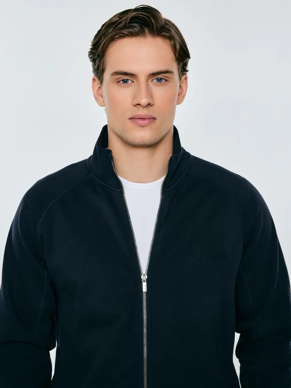 Bluza męska rozpinana granatowa Madorol 403