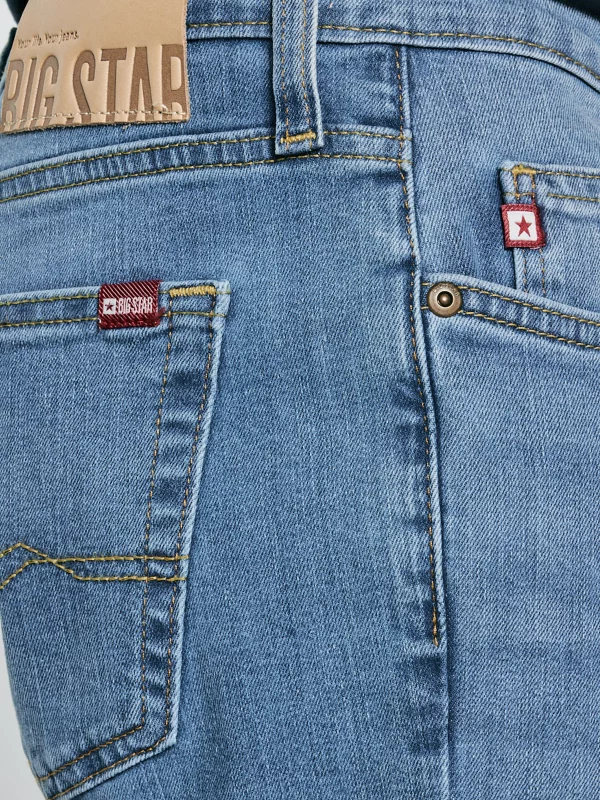 Jeansy męskie z przetarciami niebieskie Terry Carrot 133