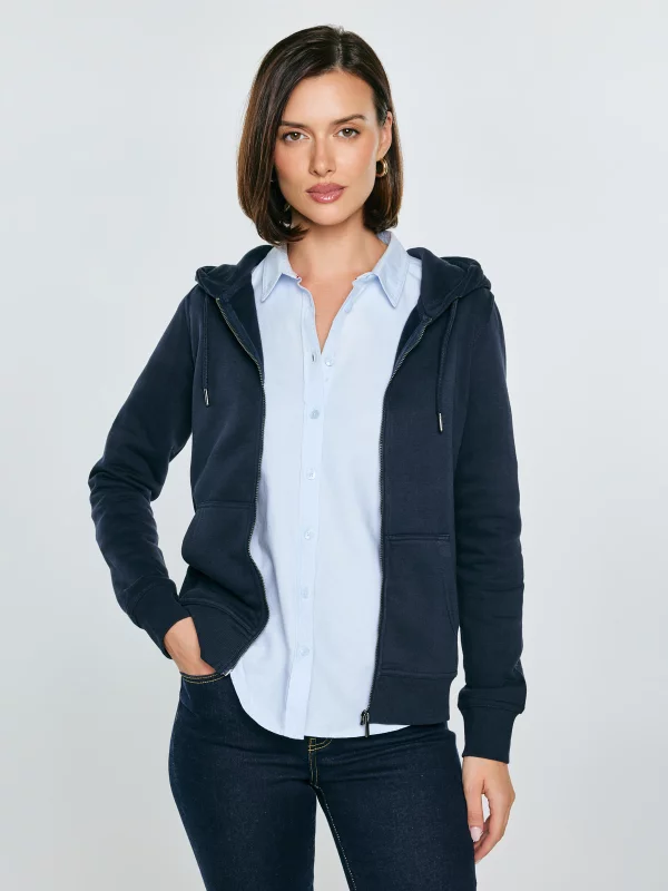 Bluza damska z kapturem granatowa Laurisana 403