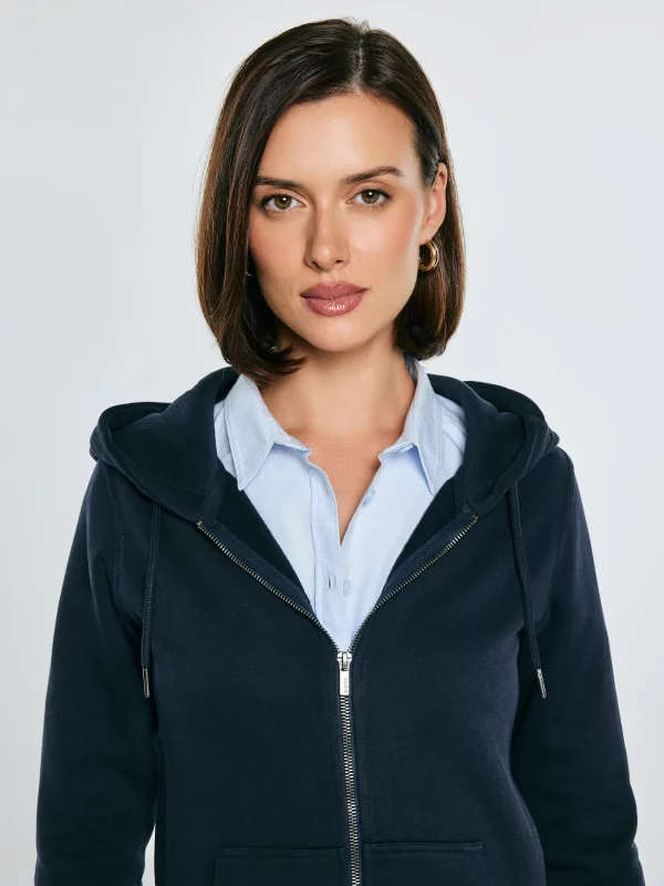 Bluza damska z kapturem granatowa Laurisana 403