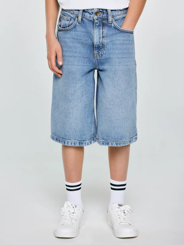 Szorty chłopięce jeansowe niebieskie Andys 190