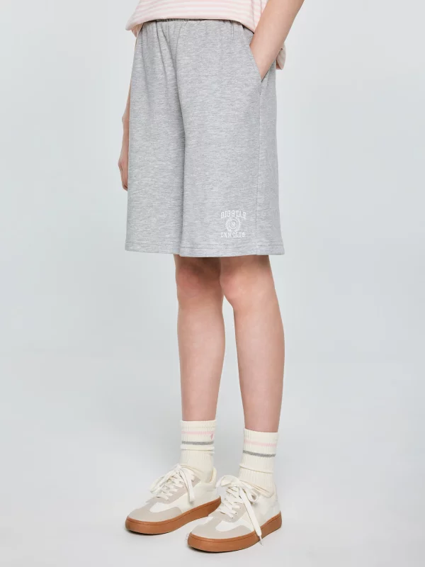 Szorty dziewczęce dresowe szare Anida 901