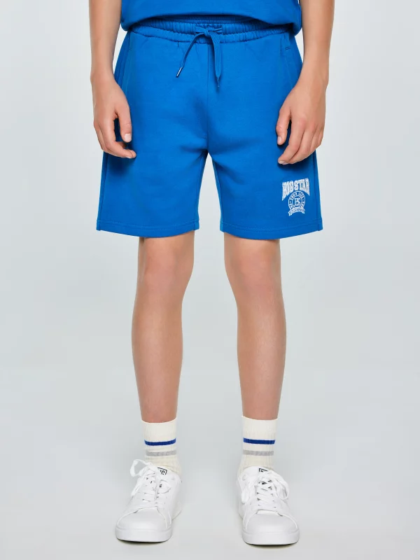 Szorty chłopięce dresowe ciemnoniebieskie Baron 402