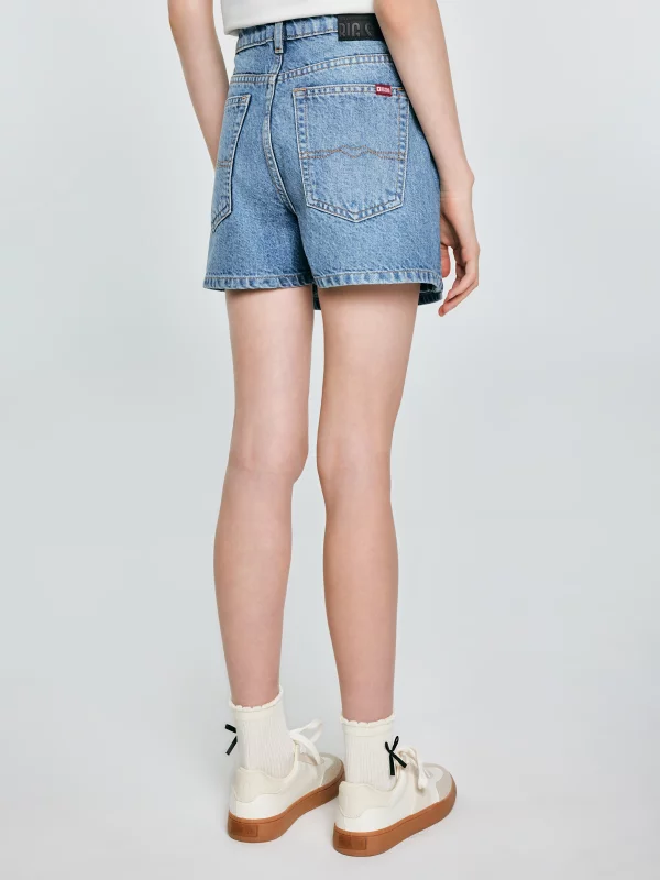 Spódnico-szorty dziewczęce jeansowe niebieskie Juni 466