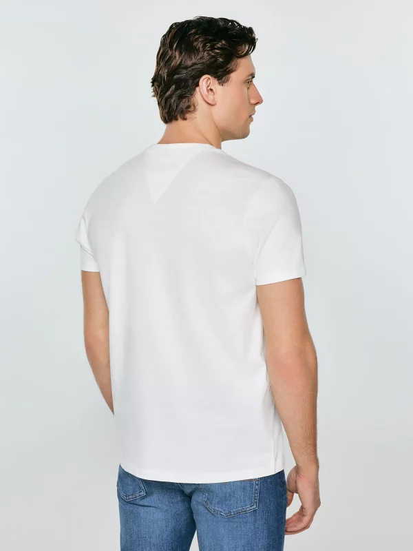 Koszulka męska z nadrukiem biała Oliver 100