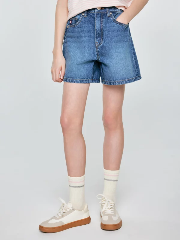 Szorty dziewczęce jeansowe granatowe Rue 542