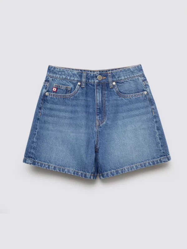 Szorty dziewczęce jeansowe granatowe Rue 542