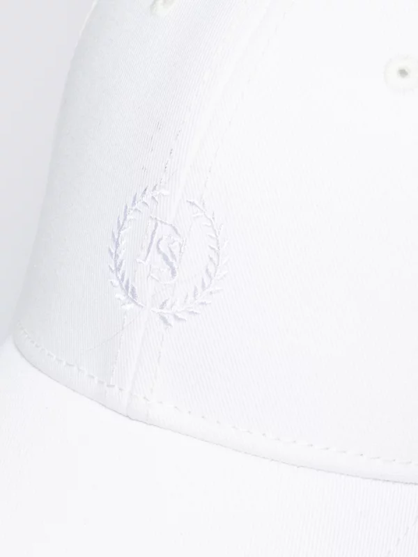 Czapka z daszkiem z haftem biała Centi 101