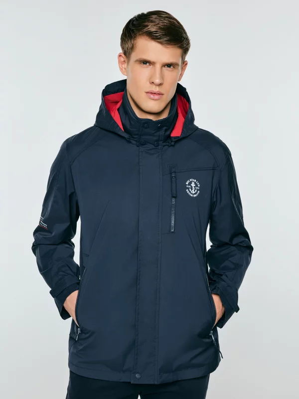 Kurtka męska wiatrówka granatowa Dalary 403