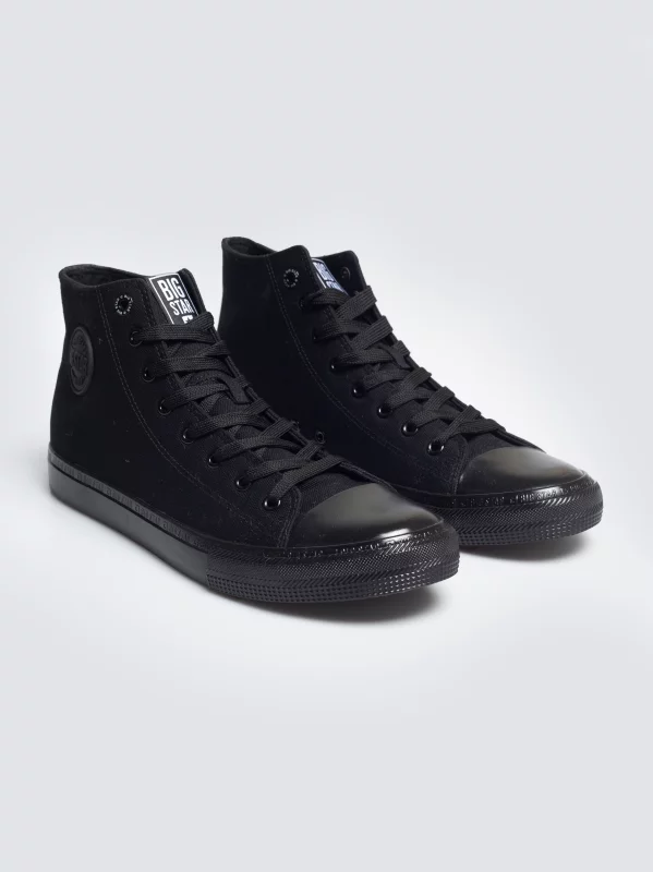 Trampki męskie wysokie czarne FF174550 906