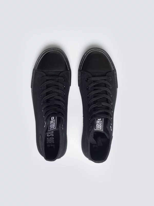 Trampki męskie wysokie czarne FF174550 906