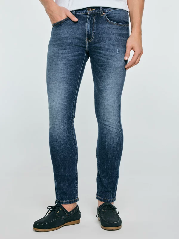 Jeansy męskie skinny niebieskie Owen 312