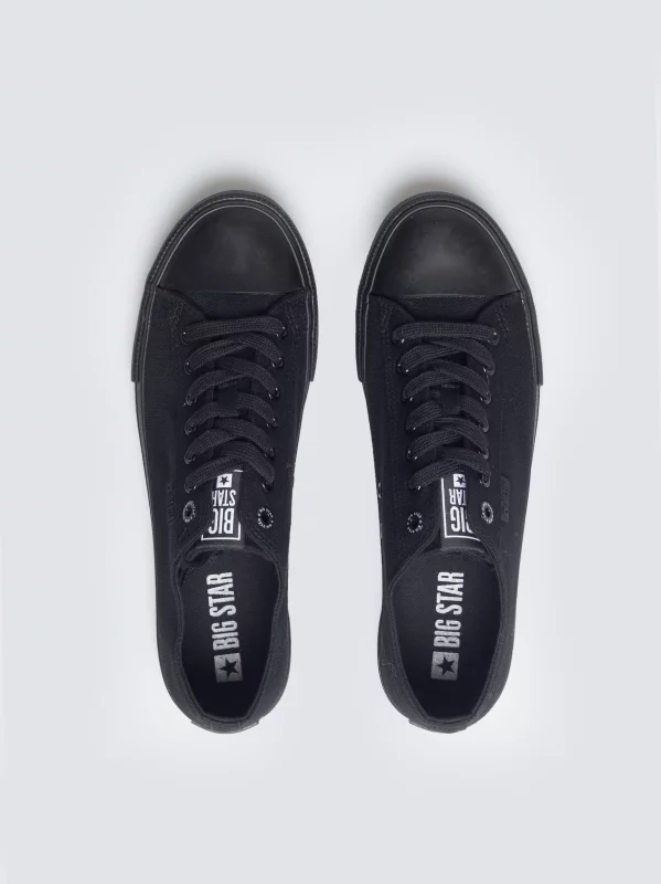 Trampki męskie niskie czarne RR174A072 906