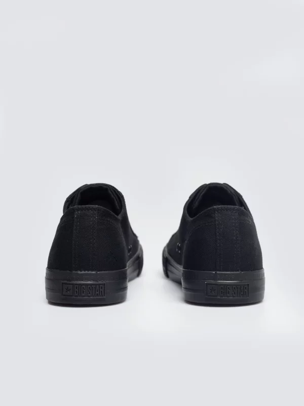 Trampki męskie niskie czarne RR174A072 906