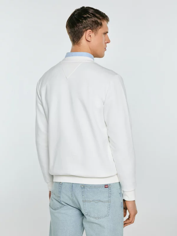 Bluza męska z logo BIG STAR biała Setor 100