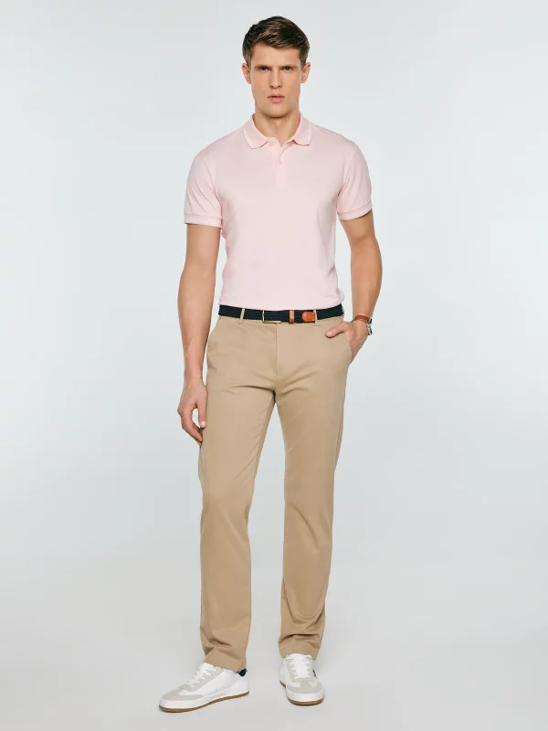 Koszulka męska polo różowa Wladym 601