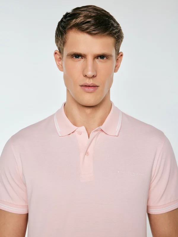Koszulka męska polo różowa Wladym 601
