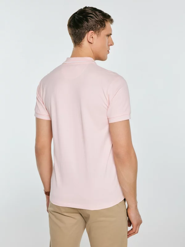 Koszulka męska polo różowa Wladym 601