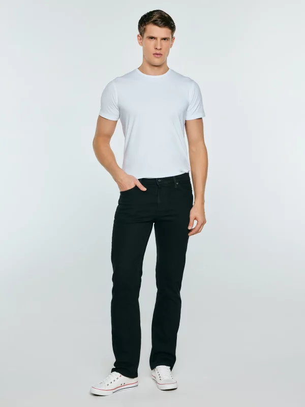 Jeansy męskie z prostą nogawką czarne Colt 901