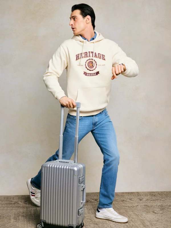 Bluza męska z kapturem kremowa Salomon 103