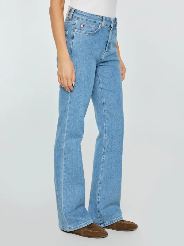 Jeansy damskie bootcut niebieskie Chiara 144