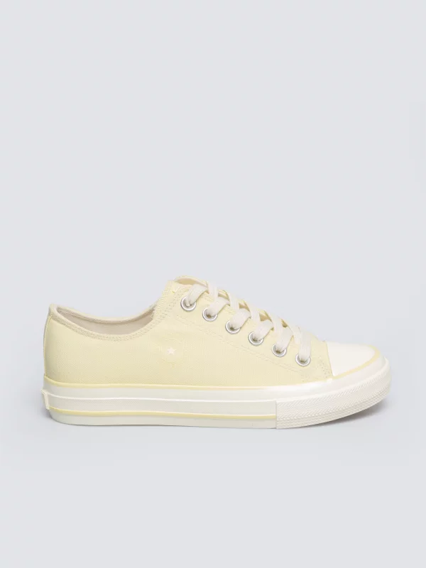 Trampki damskie niskie żółte TT274287 201