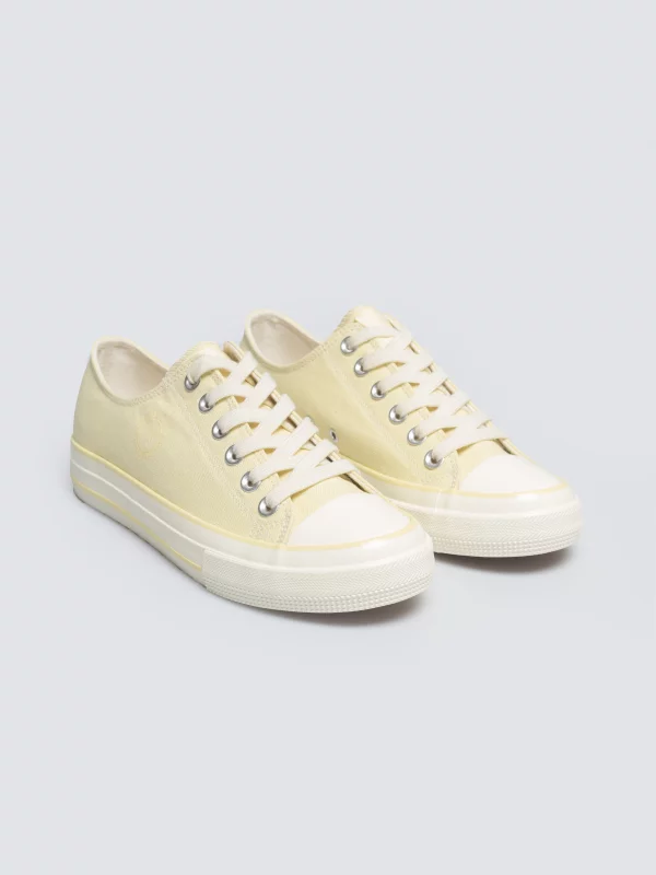 Trampki damskie niskie żółte TT274287 201