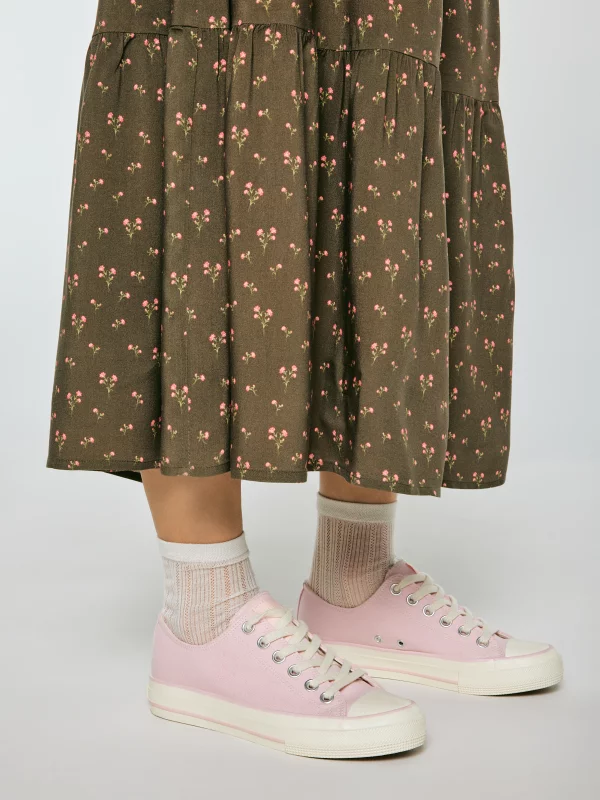 Tramki damskie niskie różowe TT274457 600