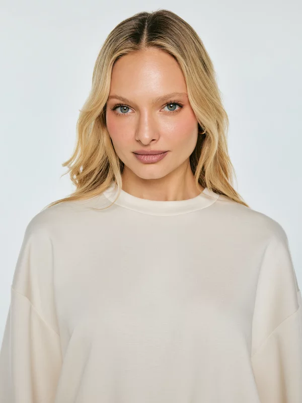 Bluza damska z wiskozy kremowa Lunara 102