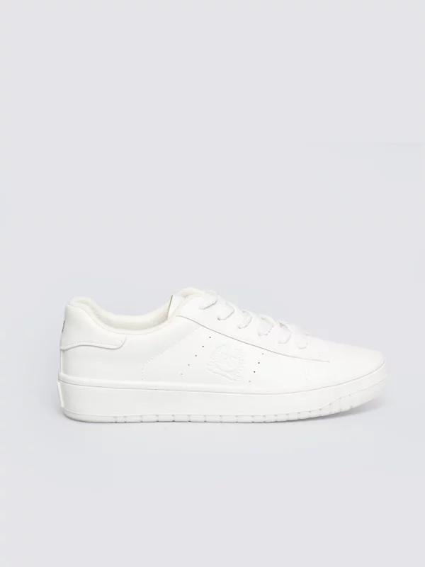 Sneakersy damskie ze skóry ekologicznej białe NN274577 101