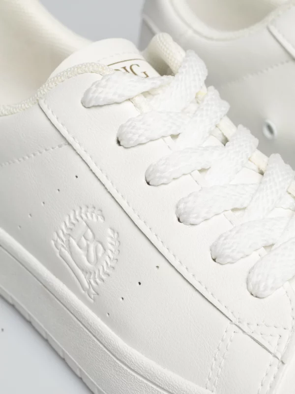 Sneakersy damskie ze skóry ekologicznej białe NN274577 101