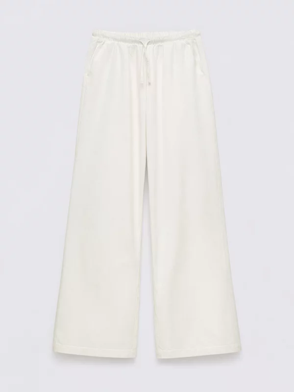 Spodnie dziewczęce wide białe Polena 100