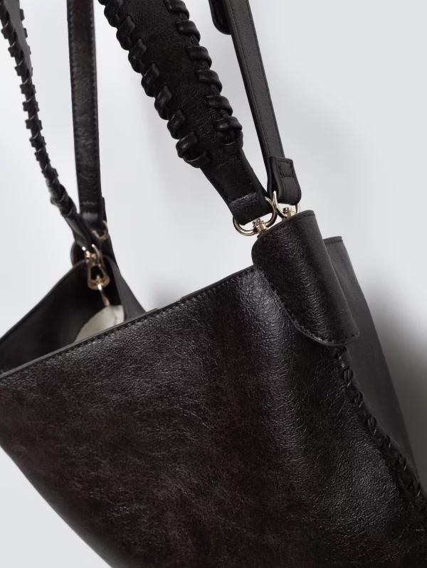 Torebka damska ze skóry ekologicznej z linii Authentic brązowa Findi 804