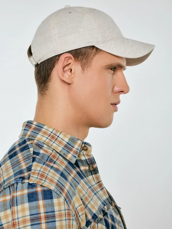 Czapka z daszkiem kremowa Luxis 102