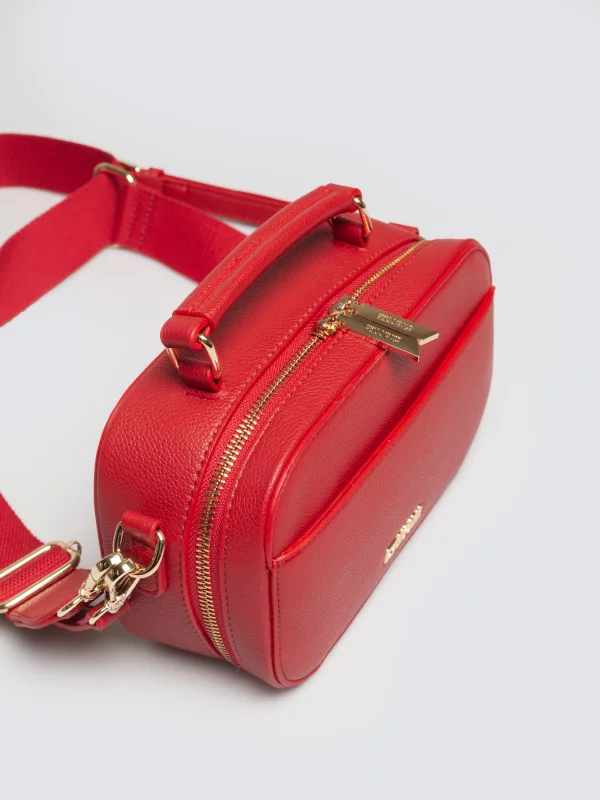 Torebka damska do ręki z dwoma dodatkowymi paskami czerwona Maro 603