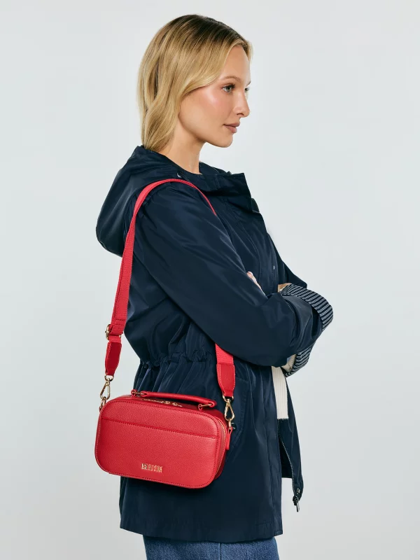 Torebka damska do ręki z dwoma dodatkowymi paskami czerwona Maro 603