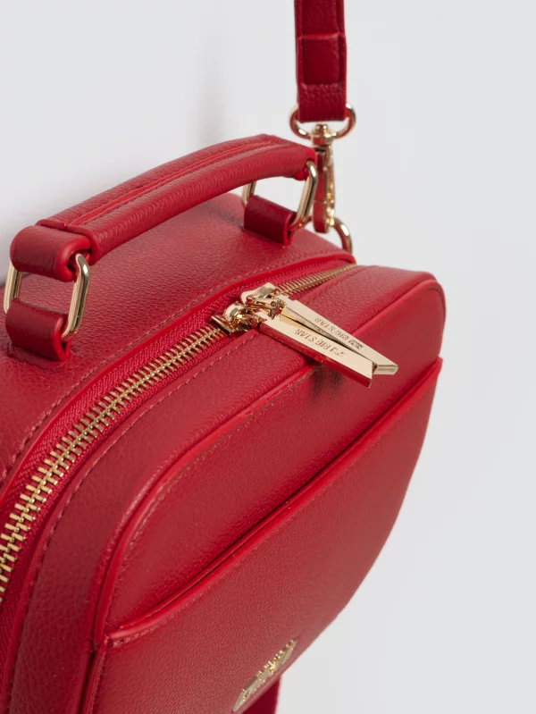 Torebka damska do ręki z dwoma dodatkowymi paskami czerwona Maro 603