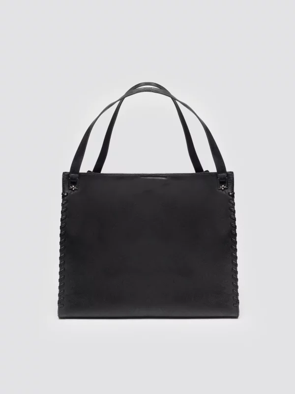 Torebka damska ze skóry ekologicznej czarna Mirosa 906